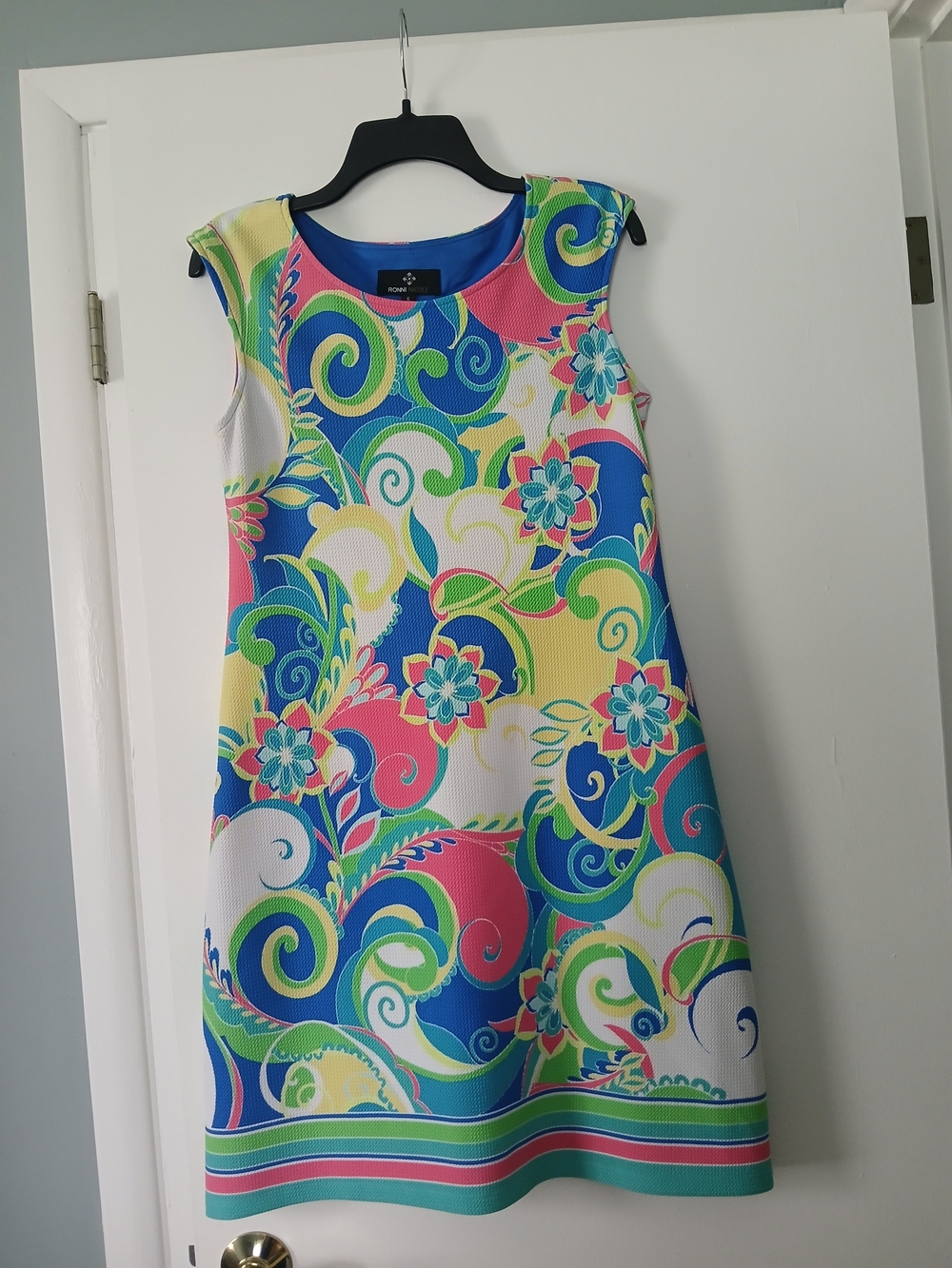Ronni Nicole Multicolor Floral Swirl Mini Dress